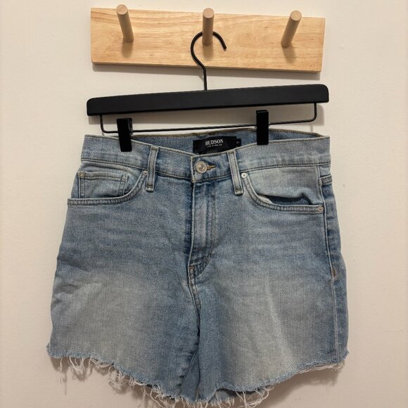 Light Denim Shorts Size 27 - Hudson Los Angeles - Picture 3 of 4